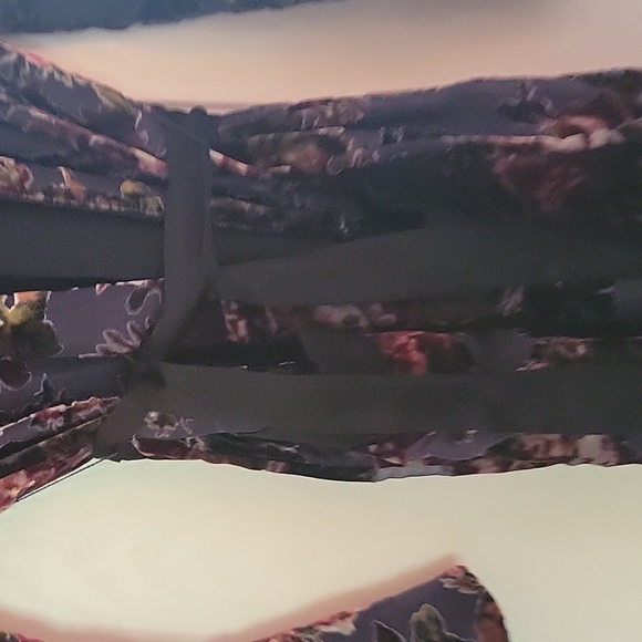 ZARA ra women's velvet floral kimono - Picture 3 of 4